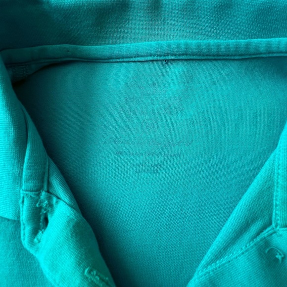 Peter Millar Masters Performance Tech Teal Green Golf Polo Shirt Women’s Medium - Picture 11 of 12